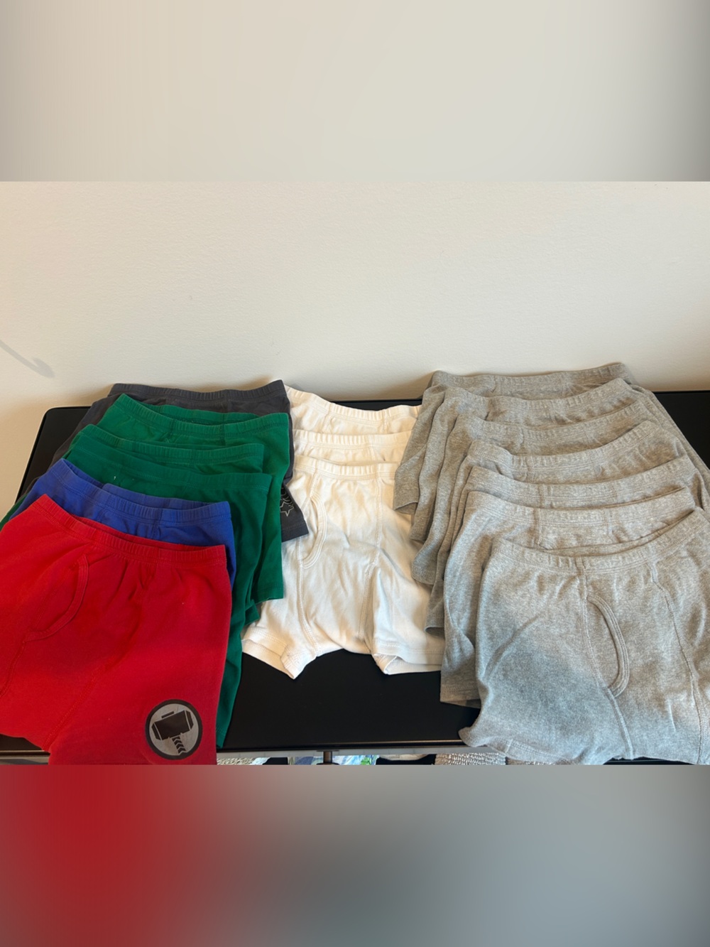GAP Kids Bottoms Multi-Color Pack - Red, Green, Blue, White, Gray